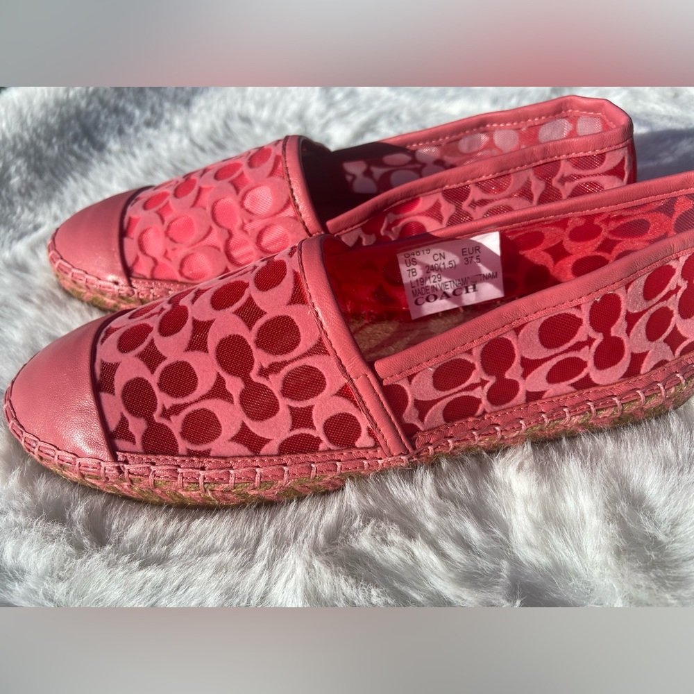 Coach Pink Espadrilles